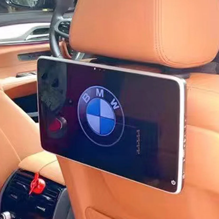 8 core 3+32g car headrest monitor android 9 for BMW F10 5 series 2013- rear seat entertainment system built-in camera
