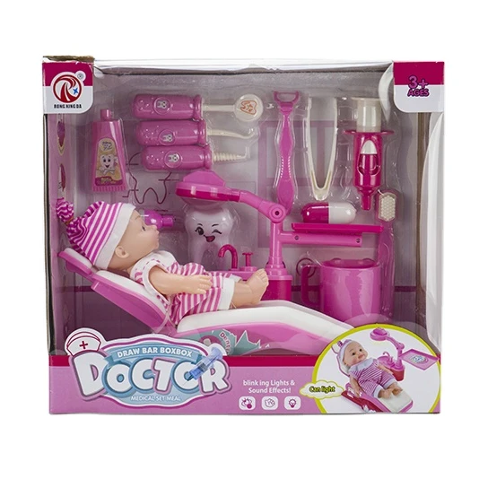 14pcs Funny Hospital Toy Play Children Toy Dentist Set Preschool Educational Medical Doctor Kits Play Set Dentist Toys