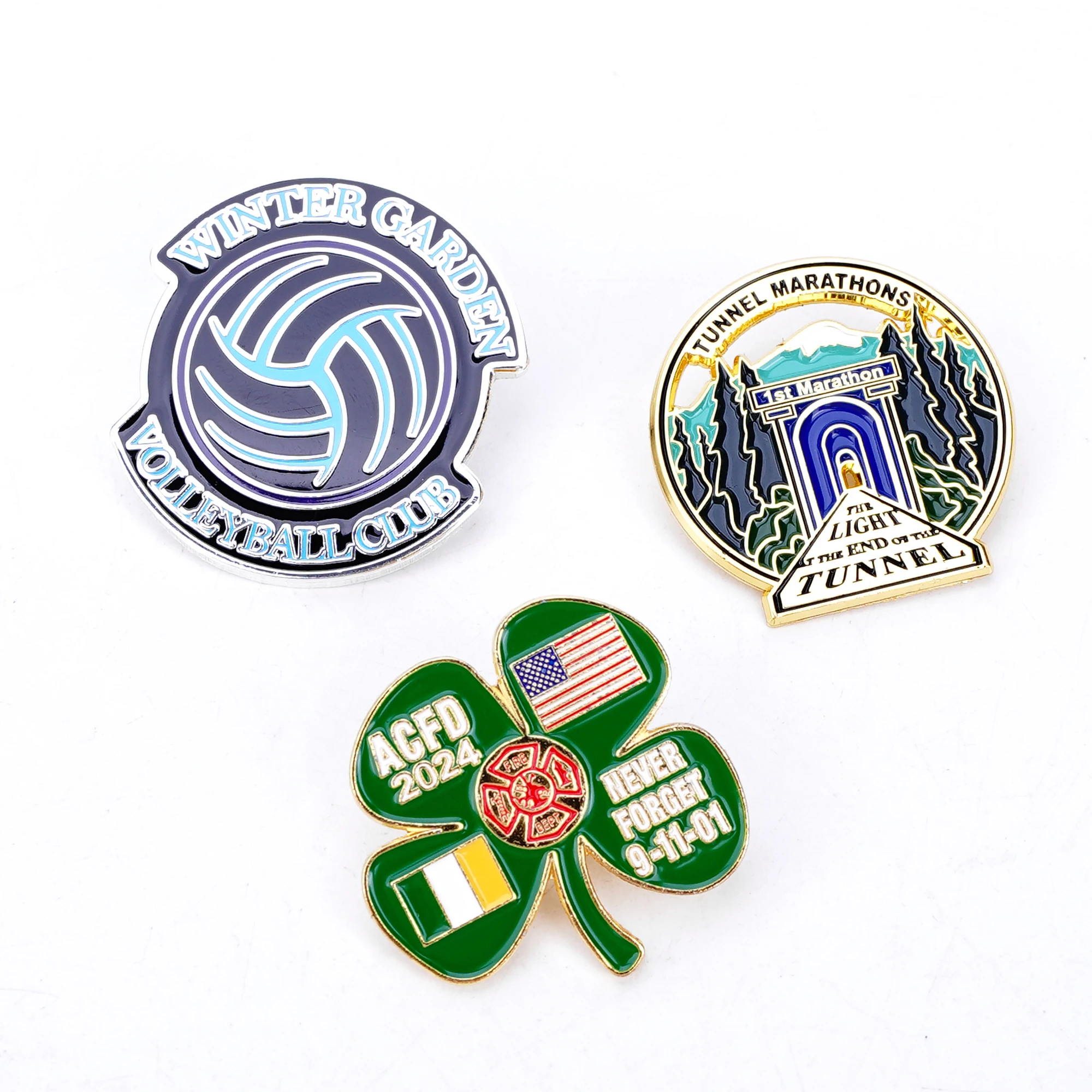 Эмалированная Металлическая Булавка с логотипом на заказ