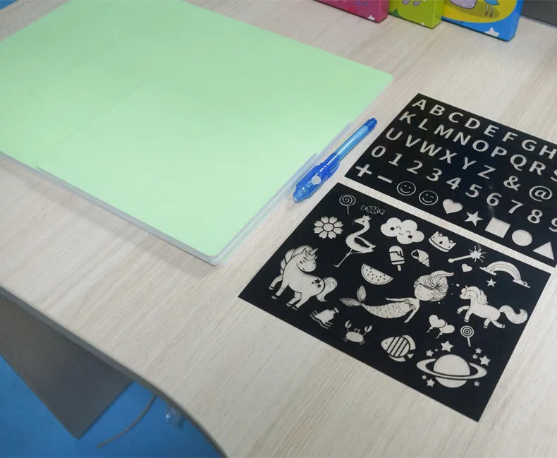 Лидер продаж 2020, магическая доска для рисования amazon A3 A4 A5, книга для детских игрушек с подсветкой