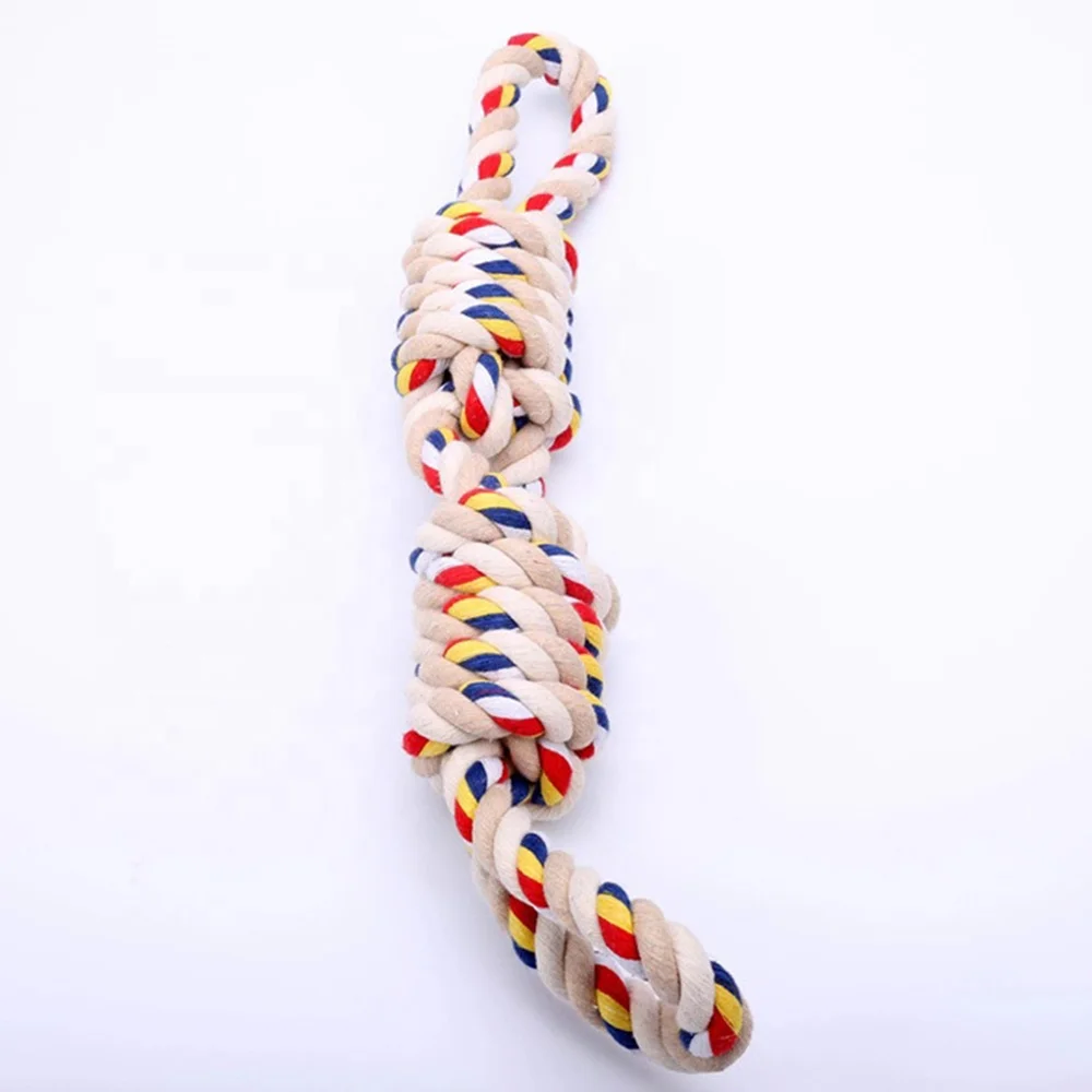 Durable dog chew toy pet chew rope cotton rope