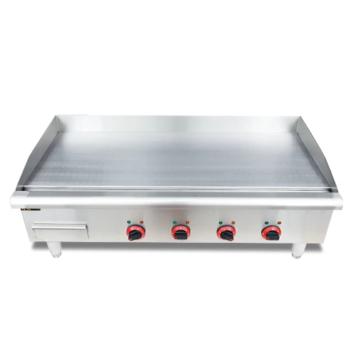 OEM For Restaurant Equipment commercial grill Commercial Stainless Steel Flat Gas Half-Grooved Burger