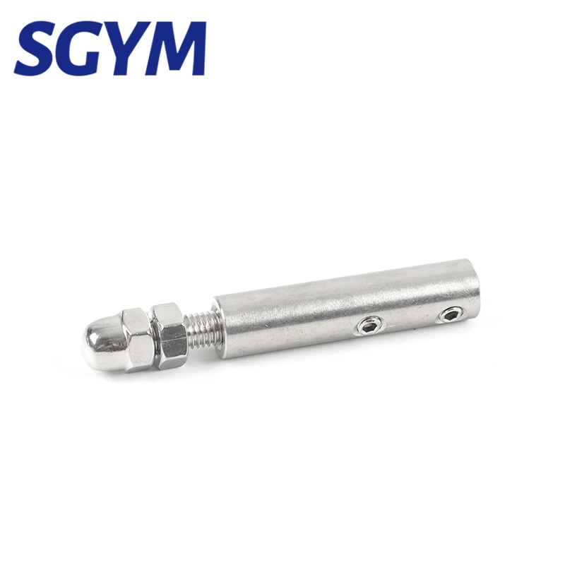 Hand screw Clamp Wire Rope Thread Stud Tension End Fitting with Hexagon Grub Screw Bolts buckle for Stair Deck Post