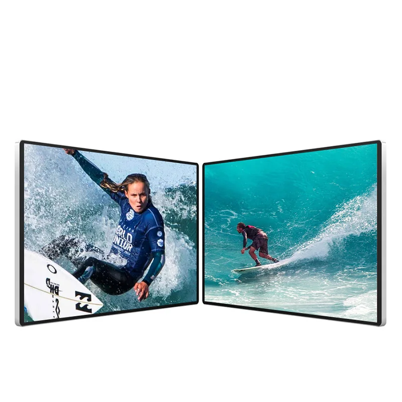 Indoor 14 43 49 55 65 inch remote wall mounted lcd digital signage display advertising tv player board price with 4k screen