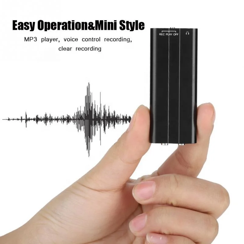 QZT Micro Voice Recorder VOR Mini Digital Voice Recorder Noise Reduction Long Lasting Recorder MP3