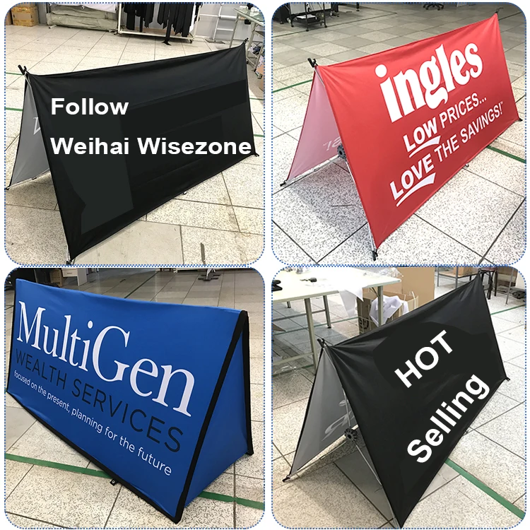 Wisezone customized New Innovation Foldable Horizontal Square Field Board Sign For Advertising and promotion.