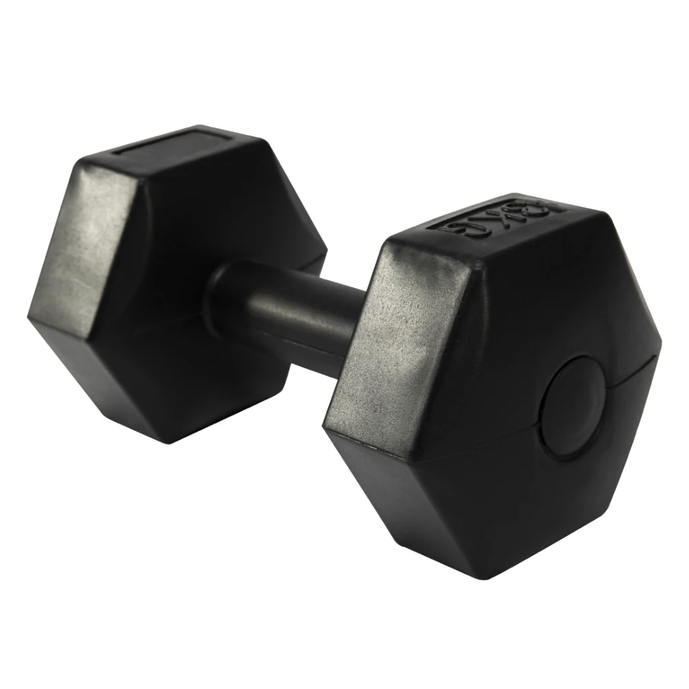 Online buy Made in China high quality cheap Plastic Cement Sand Filled Hexagon Dumbbell 10kg 15kh