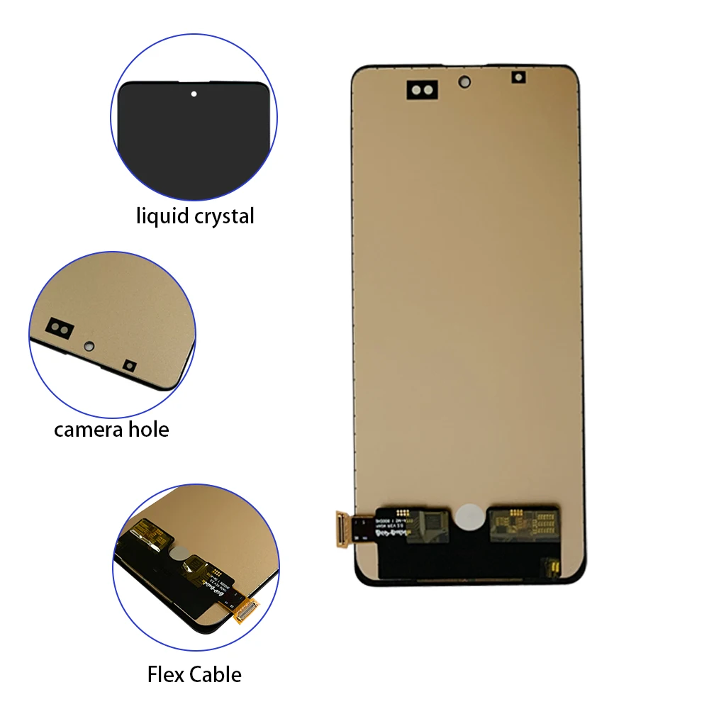 Замена для Samsung Galaxy A71 A715 A715F SM-A715F/DS сенсорный экран полный комплект аналого-цифрового преобразователя ЖК-дисплей в сборе с