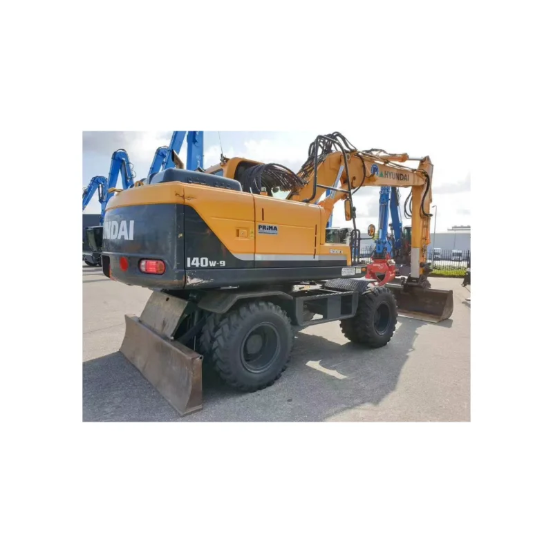 Used Korean Hyundai Excavator 140w-9 Automatic Hydraulic14 ton medium Secondhand digger with high condition  For Sale