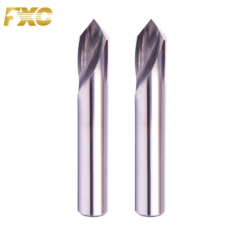Centering Drill 2 Flute Aluminum Carbide Spot Drill for Aluminum Drilling Tools