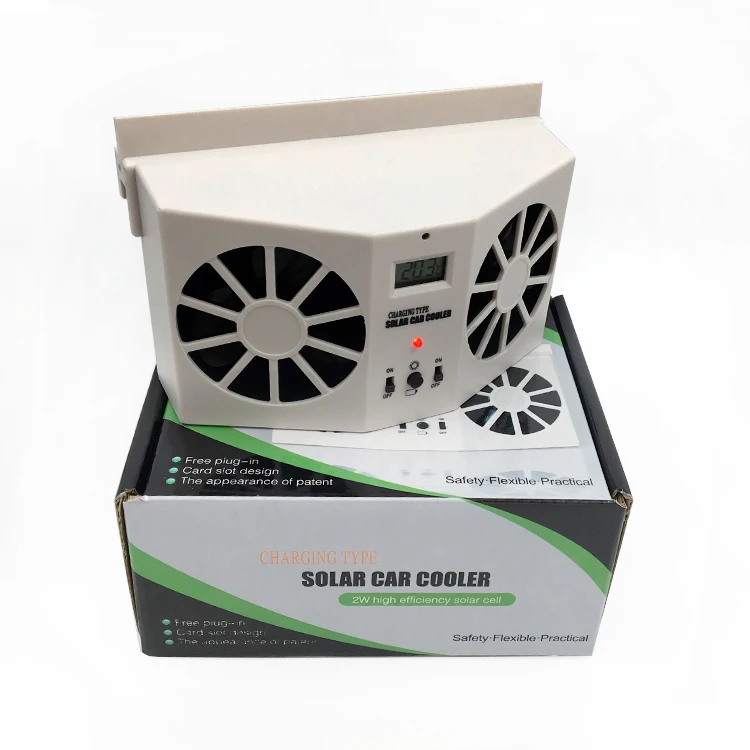 Automatic solar power auto cool fan for car window