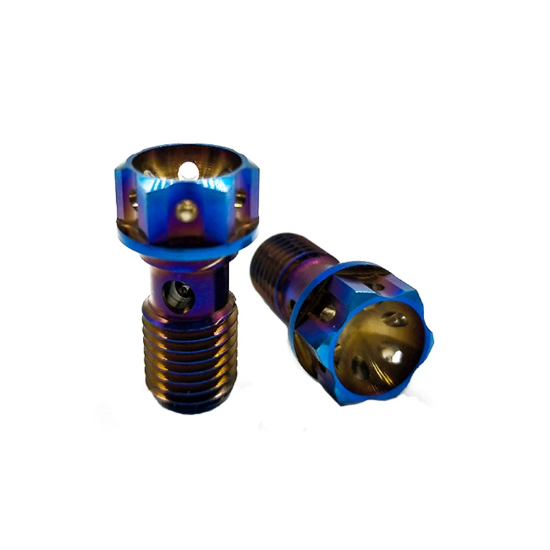 customized titanium bolt colorful rainbow Custom Slotted Head Hex Socket Torx Special Screw