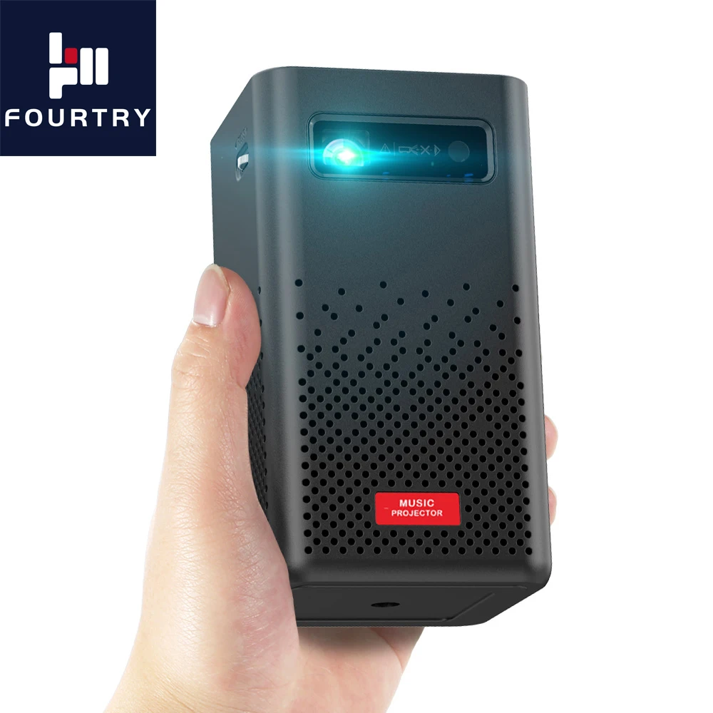 FOURTRY MH01 Reward Design 1080P Projector--Mini Portable High Brightness Native 1080p Full HD LED LCD Home Theater Projector