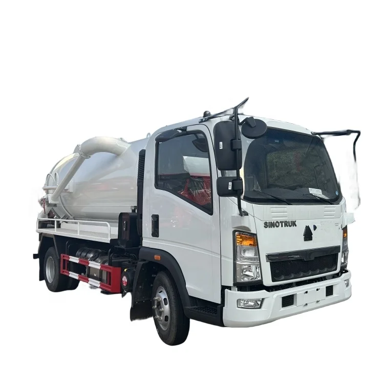 5 tons SINOTRUK HOWO 4*2 sewage suction truck for sale