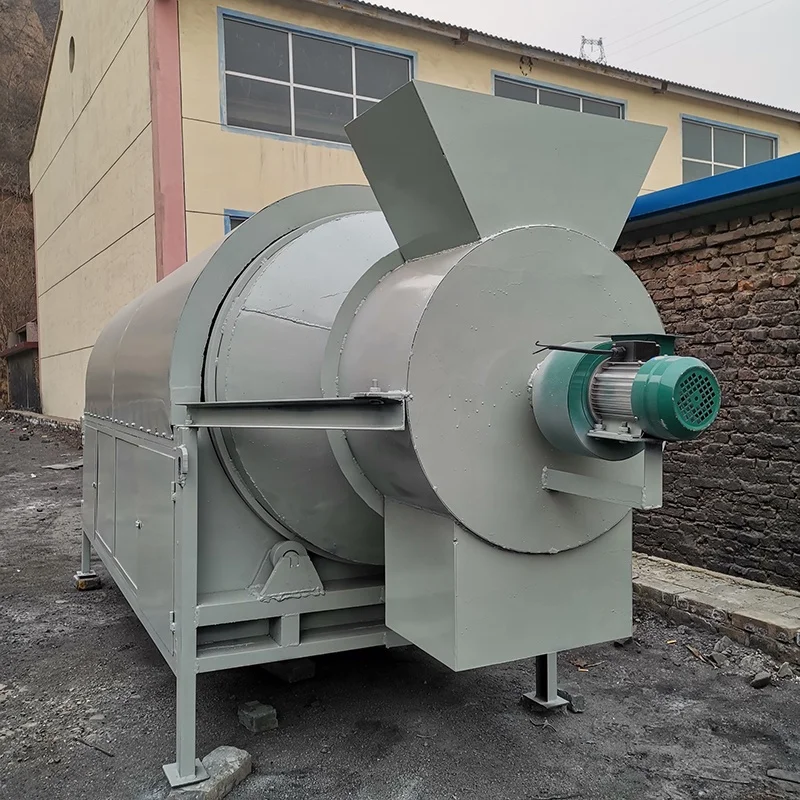 Energy saving roller drying industrial tumble cocopeat rotary dryer