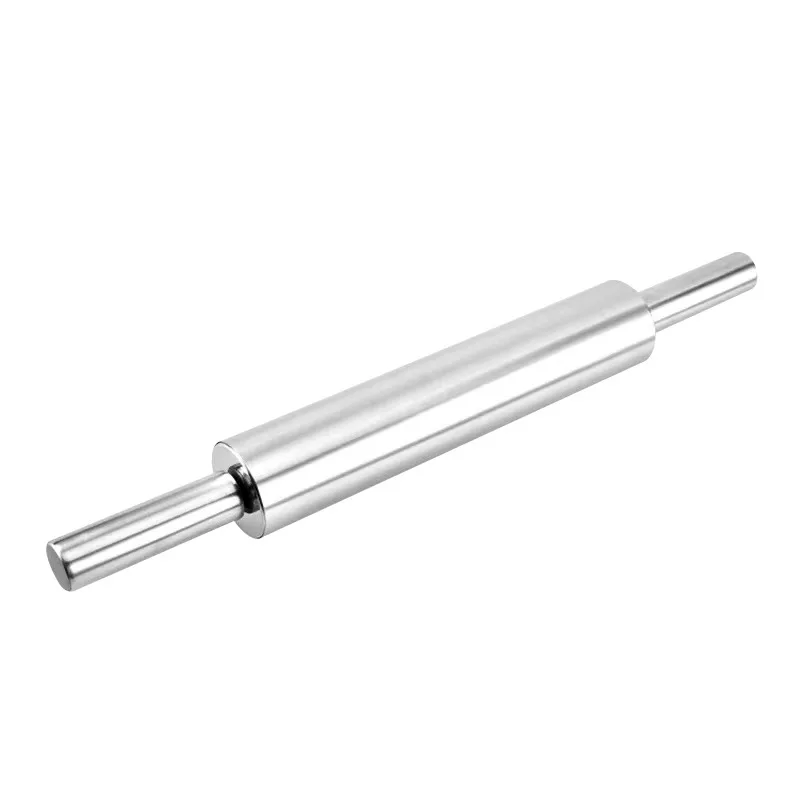 Baking Cookie Pizza Fondant Pie Crust Dough Pastry Stainless Steel Smooth Light Weight Non-Stick Roller Rolling Pin