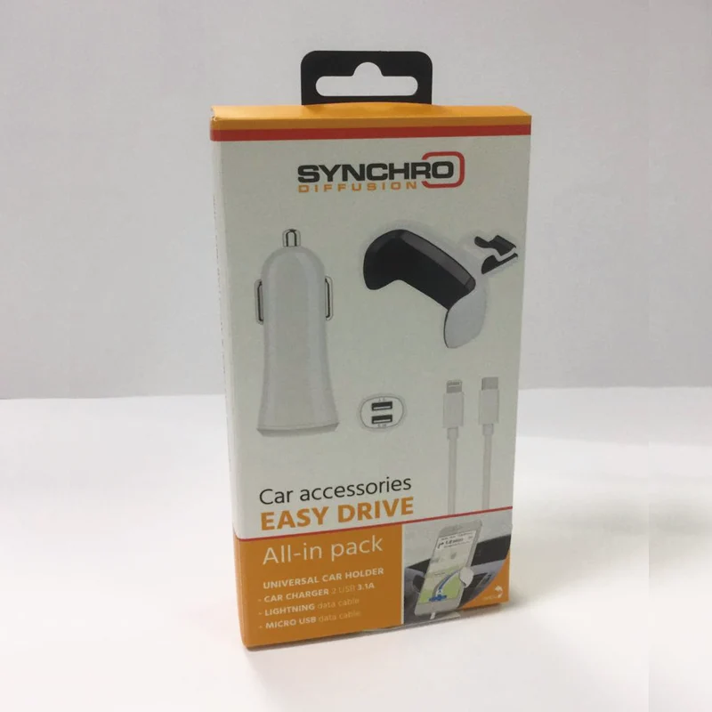 Customized High Quality Cardboard Protective Car Accessories Case Gift Packaging Paper Box All In One Pack