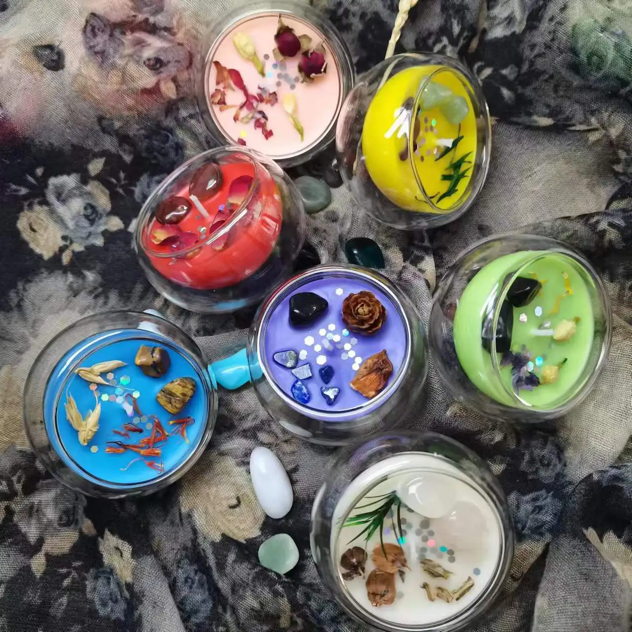 Ароматическая ароматическая свеча для декора