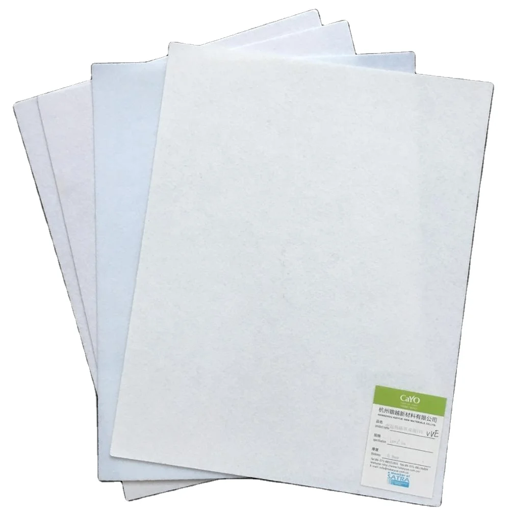 VVCOL1.0mm Good Toughness Toe Puff Material Waterproof Hot Melt Sheets  Chemical Sheets For Shoes