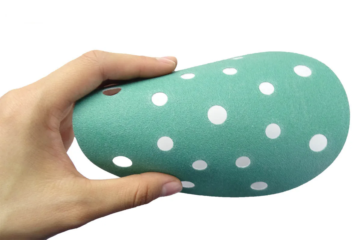 6 Inch (150mm) 17holes Green Pet Film Green Sanding Disc sandpaper for polishing