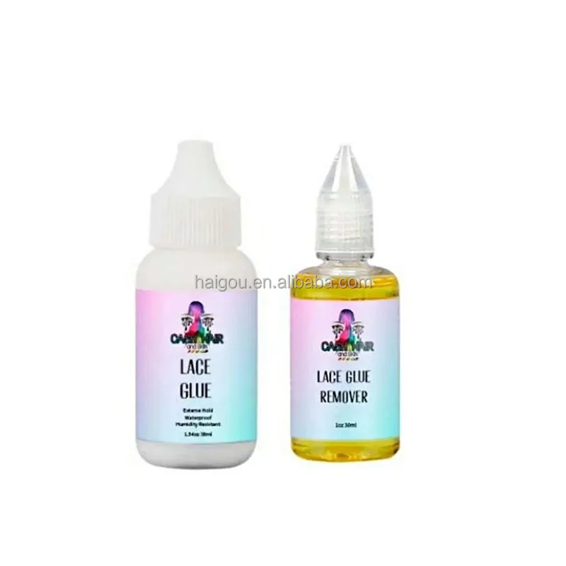 Custom Own Logo 100 mL Lace Melting Hair Glue Spray For Fasten Protect Lace Edge and Clear Sweat proof Lace Adhesive Glue