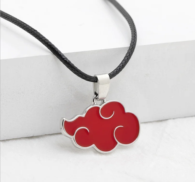 Wholesale Anime Peripheral Peripheral Akatsuki Logo Hongyun Clothing Keychain Necklace Wild Student Accessories