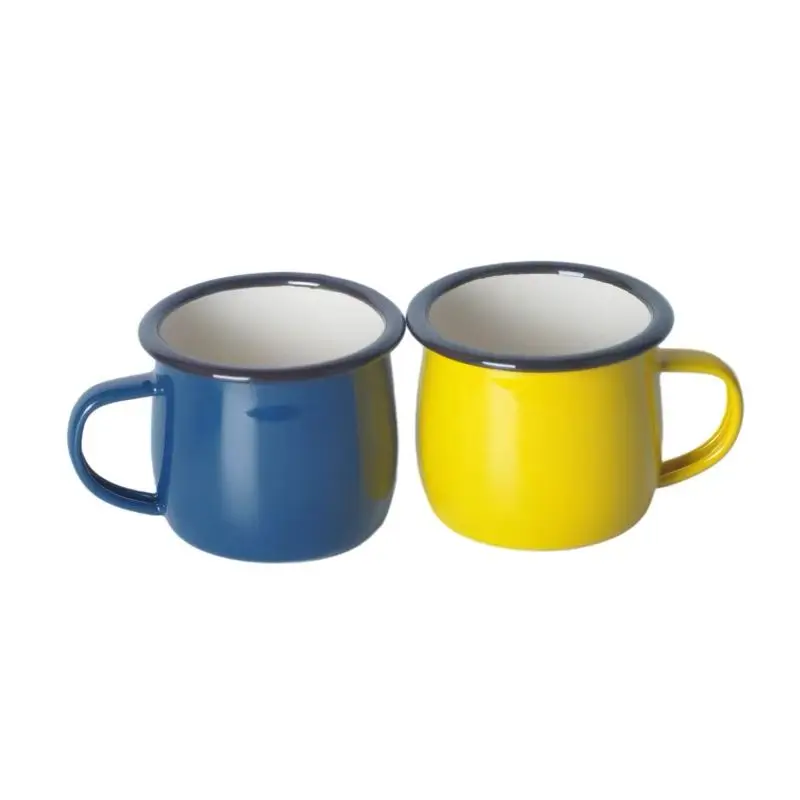 Fashion Designed Pastel Enamel Camping Mugs Ceramic Tea Making Cup bulk ceramic coffee mugs with colorful glaze