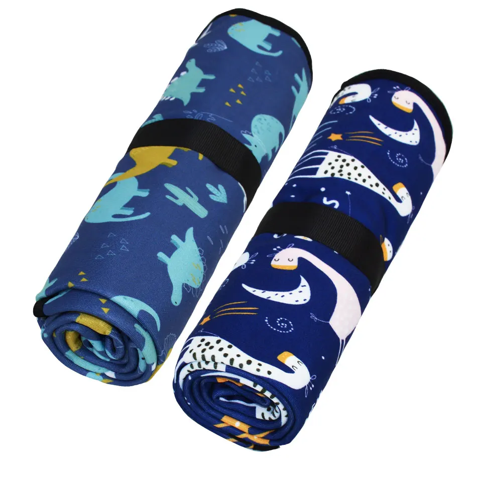 Bamboo terry baby washable diaper change mat baby waterproof portable stroller pram liner