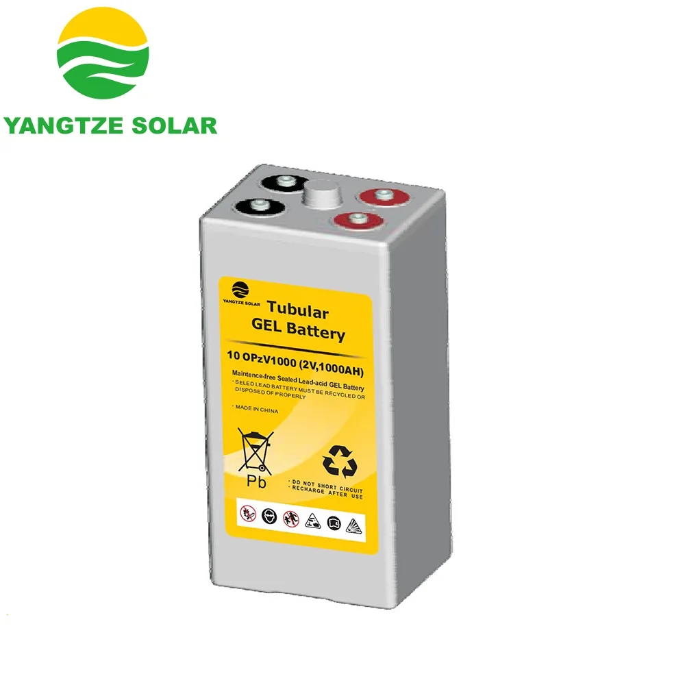 20 years design life battery 2v 1000ah opzv