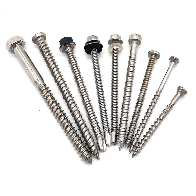 different models Stainless steel roofing Self drilling wood screw self tapping  ground screw
