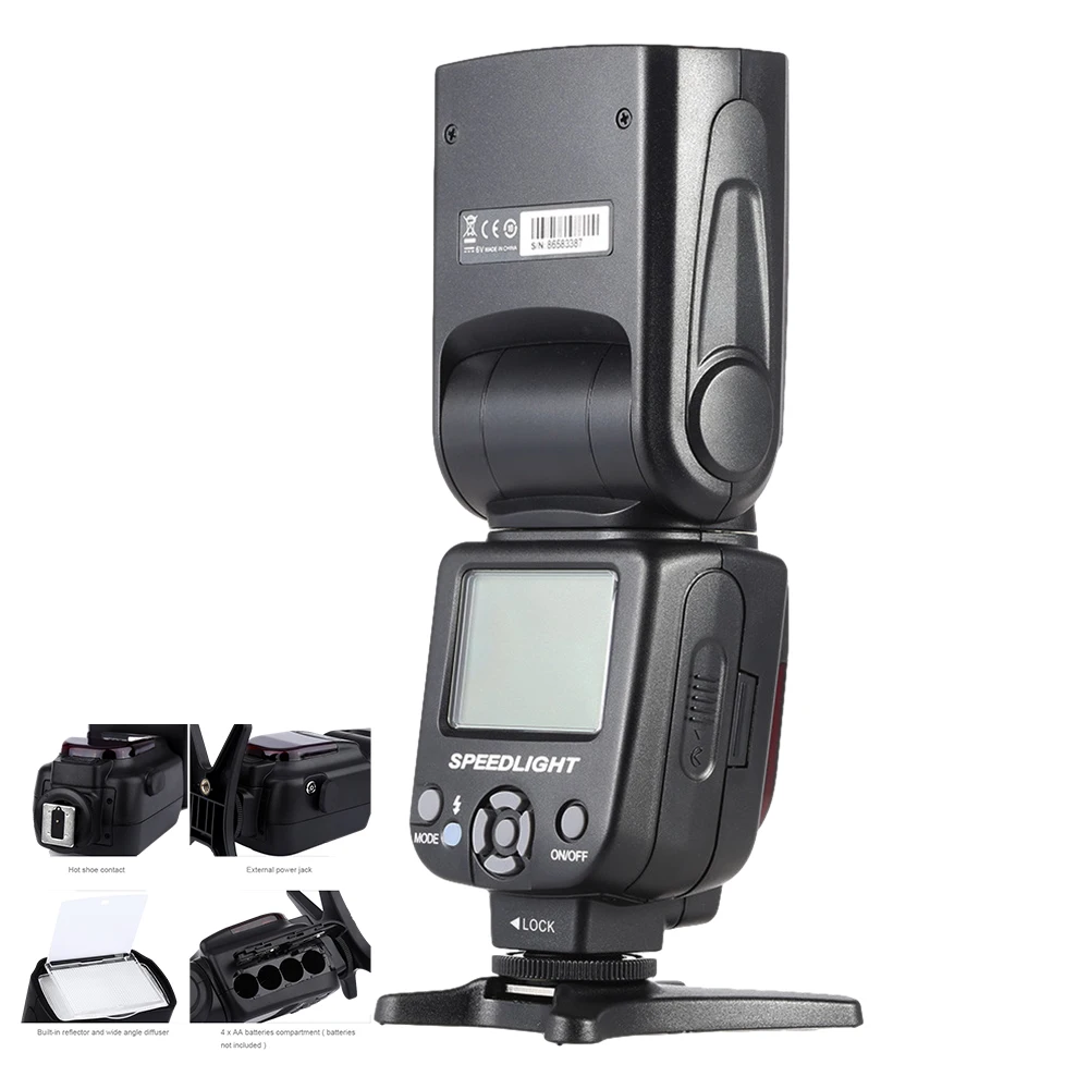 Factory Tripod speedlight TR-950 Universal Camera Flash Lights for studio Fujifilm Olympus Nikon Canon