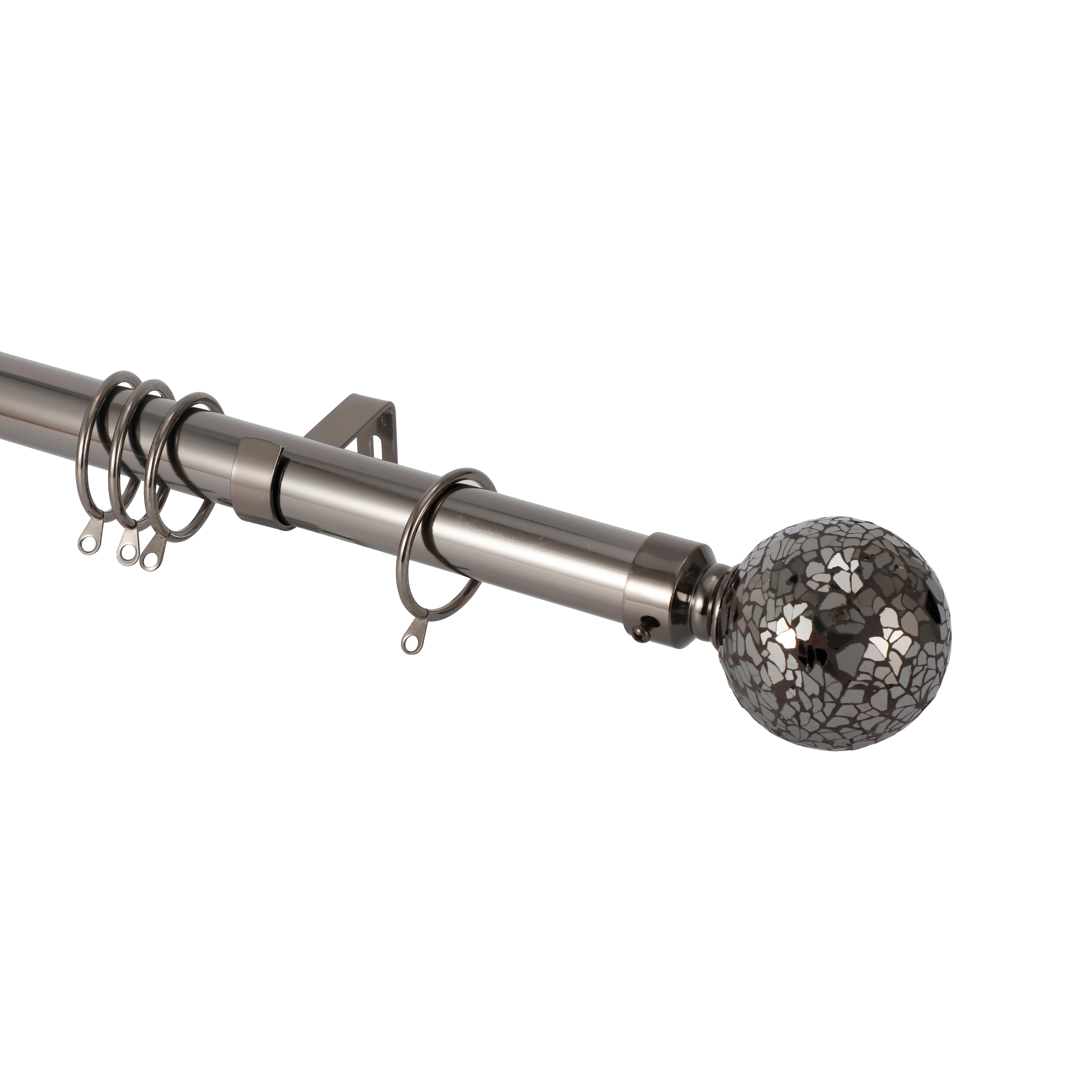 Manufacturer of window curtain holder iron extendable rods 70-120 inches curtain rod