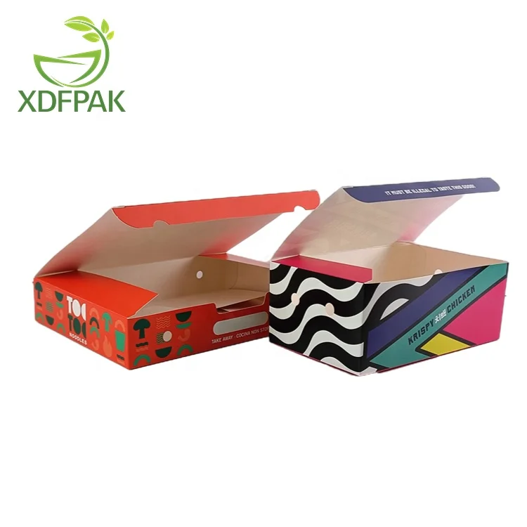 Disposable fried chicken box chicken wings boxes snack box