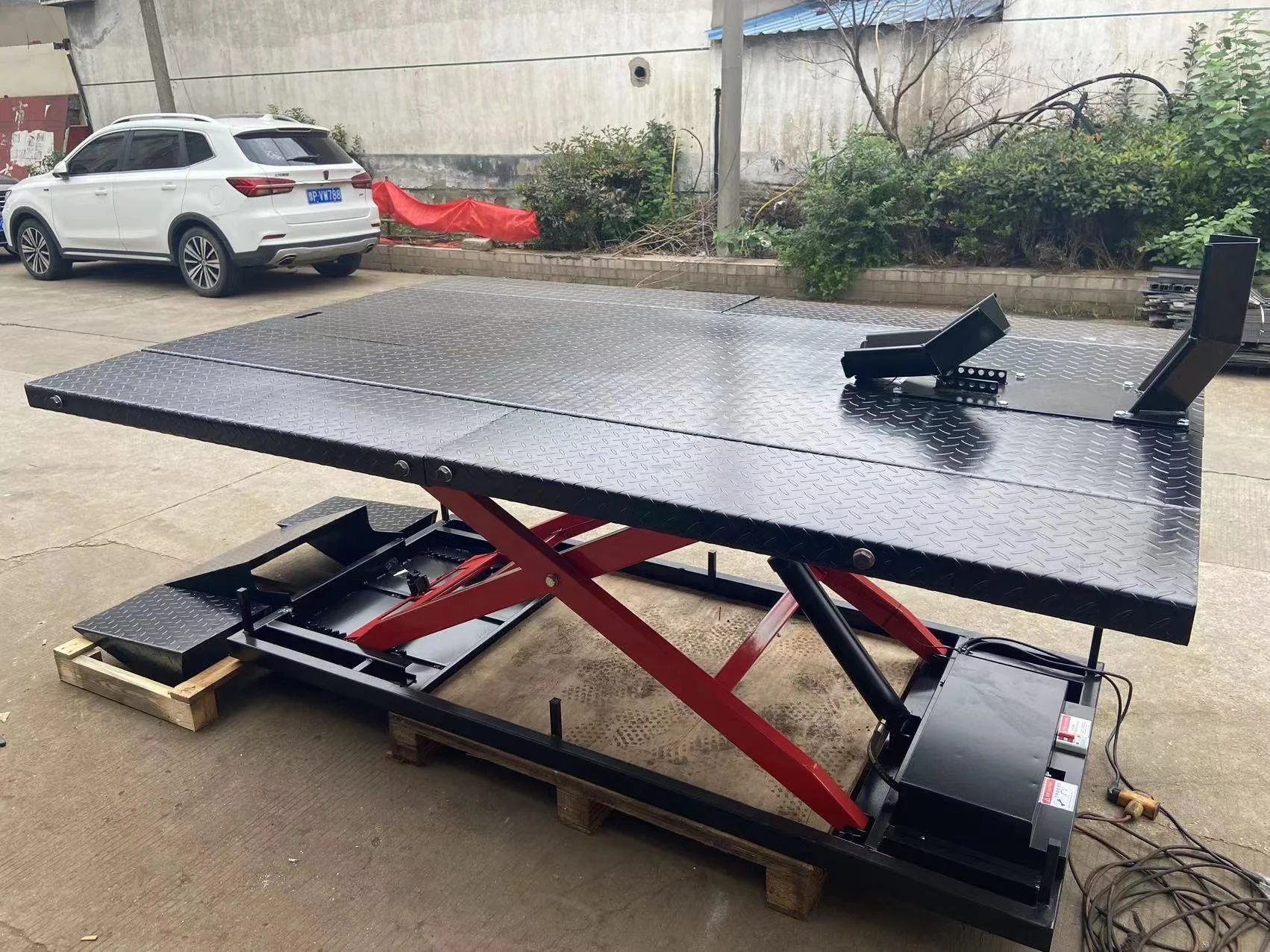 2000LB Heavy Duty OEM Motorcycle Lift 1000KG Hydraulic Lifting Table Electric Lifter Hydraulic Motorcycle Lift