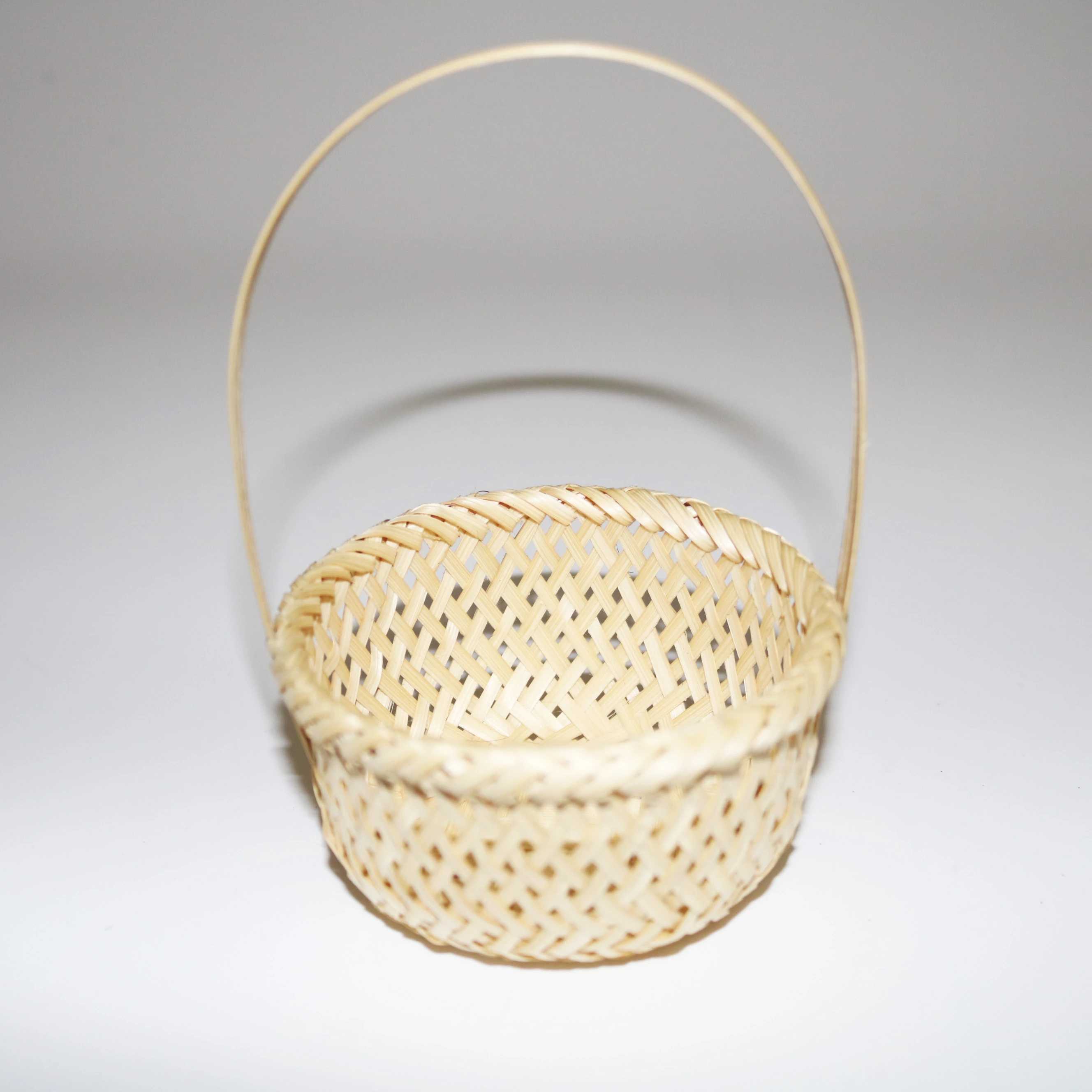 
Hot deal round bamboo basket for storage / picnic/ flower 