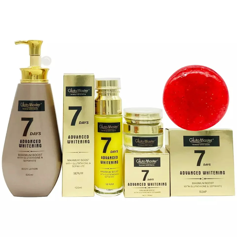 OEM отбеливание кожи Gluta Master 7 дней глютатио активное удаление темных пятен осветление лица уход за кожей набор с