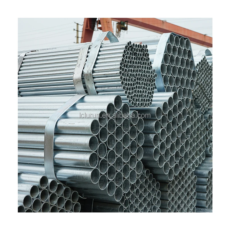 Hot Selling 6m ERW round Galvanized Steel Tube Hot DIP Z275 Zinc Coating ASTM S275jr Z120 Z275 25mm Gi Pipe