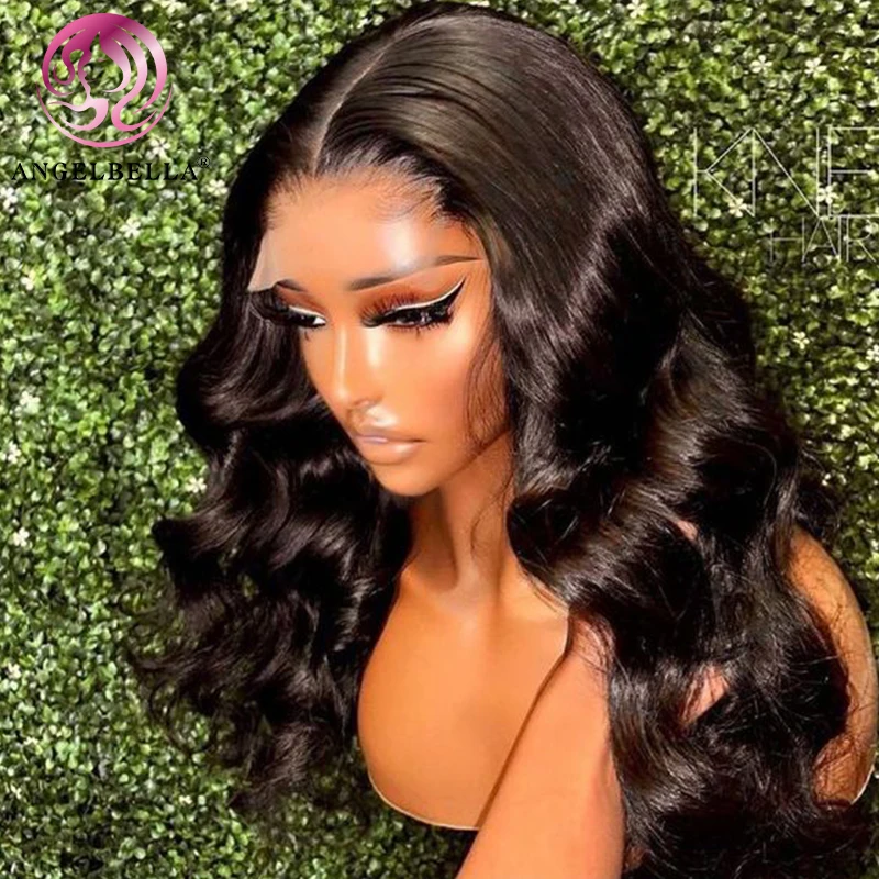 AngelBella 13x4 13x6 Hd Human Hair Lace Front Wig Glueless Full Hd Lace Wigs Raw Vietnamese Hair Lace Frontal Wigs