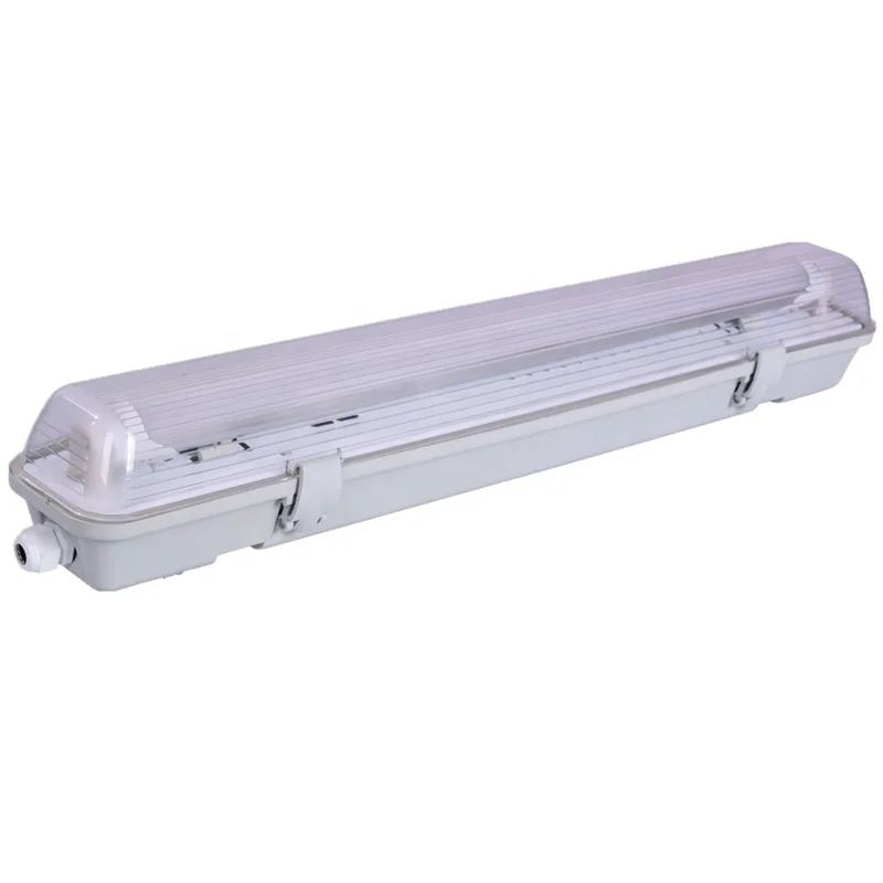 Workshop Lamp IP65 waterproof dustproof lamp full pc material G13 double tubes 2x18w led tri-proof linear batten light