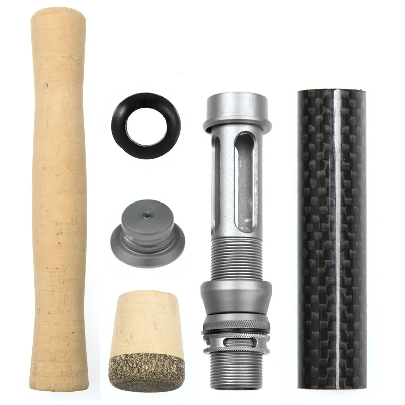 Fast delivery Hot Sale FLY Outdoor Fishing Spinning Rod Handle Wheel Reel Seat DIY Cork Grip Kit