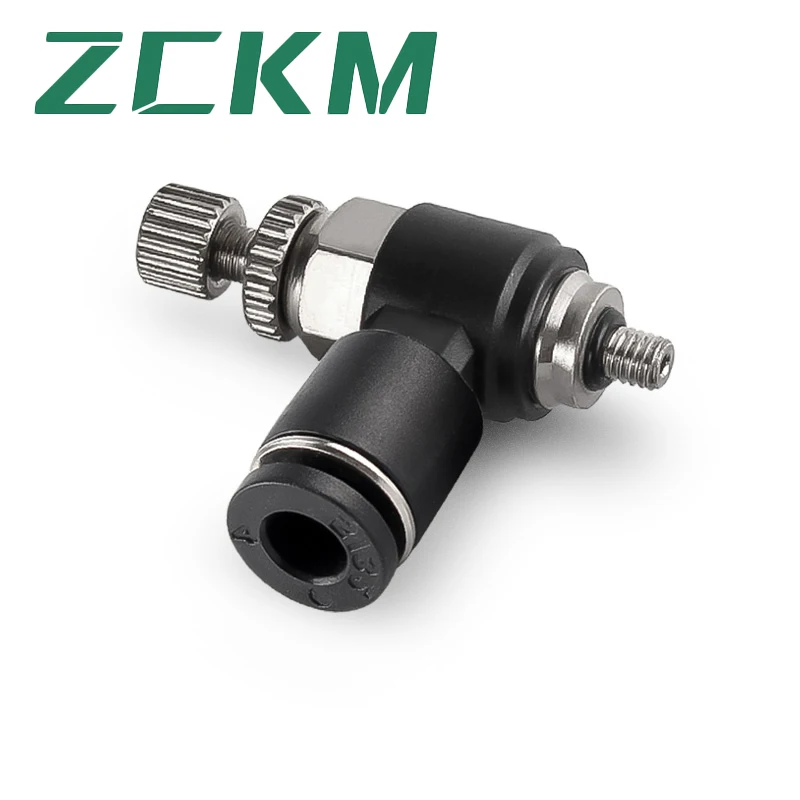 Pneumatic miniature Elbow 90 Degree SL Control Valve Push to Connect Air Line Fitting Air Flow Fittings
