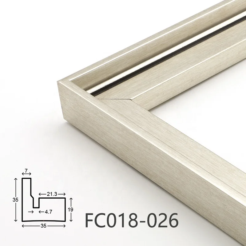 Simple black and white polystyrene PS photo frame moulding