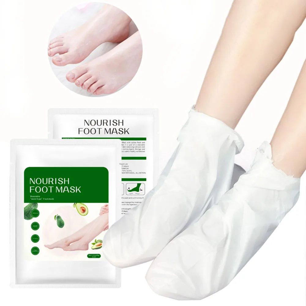 Private Label Foot Peel Mask Make Your Feet Baby Soft Foot Skin Care Peeling Away Calluses and Dead Skin beauty foot mask