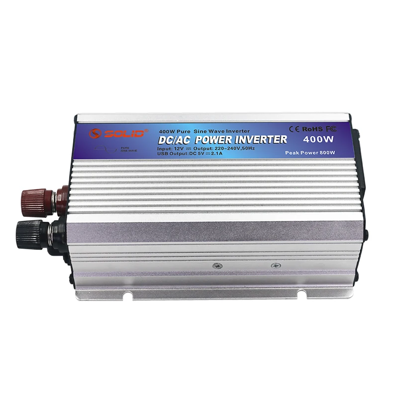 Solid Electric Off Grid 400W Pure Sine Wave Power Inverter DC 12V 24V TO AC 110V 220V 400 Watt Power inverter