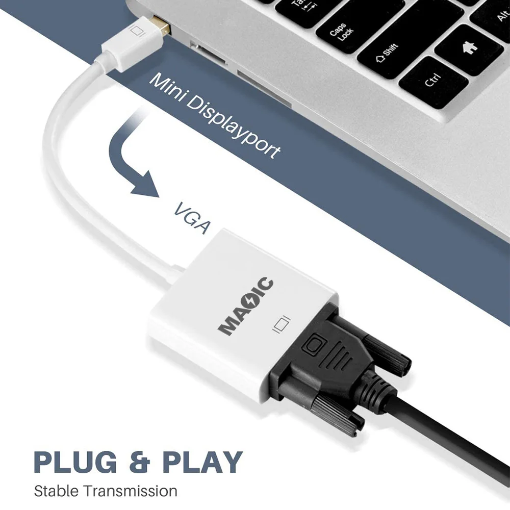 Latest Premium Quality Mini DisplayPort DP to VGA 1080P Male to Female M TO F Cable Adapter