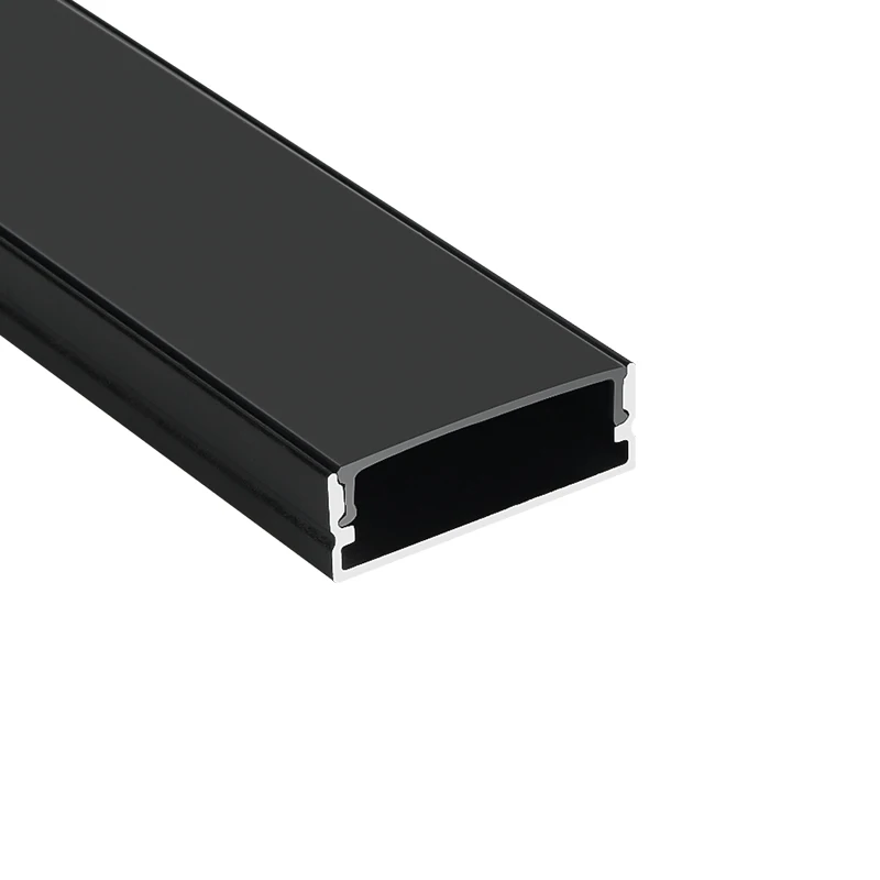 B-A3010 Black Anodized LED Aluminum Profiles, LED Strip Light Aluminium Extrusion Profile Channel with Diffuser
