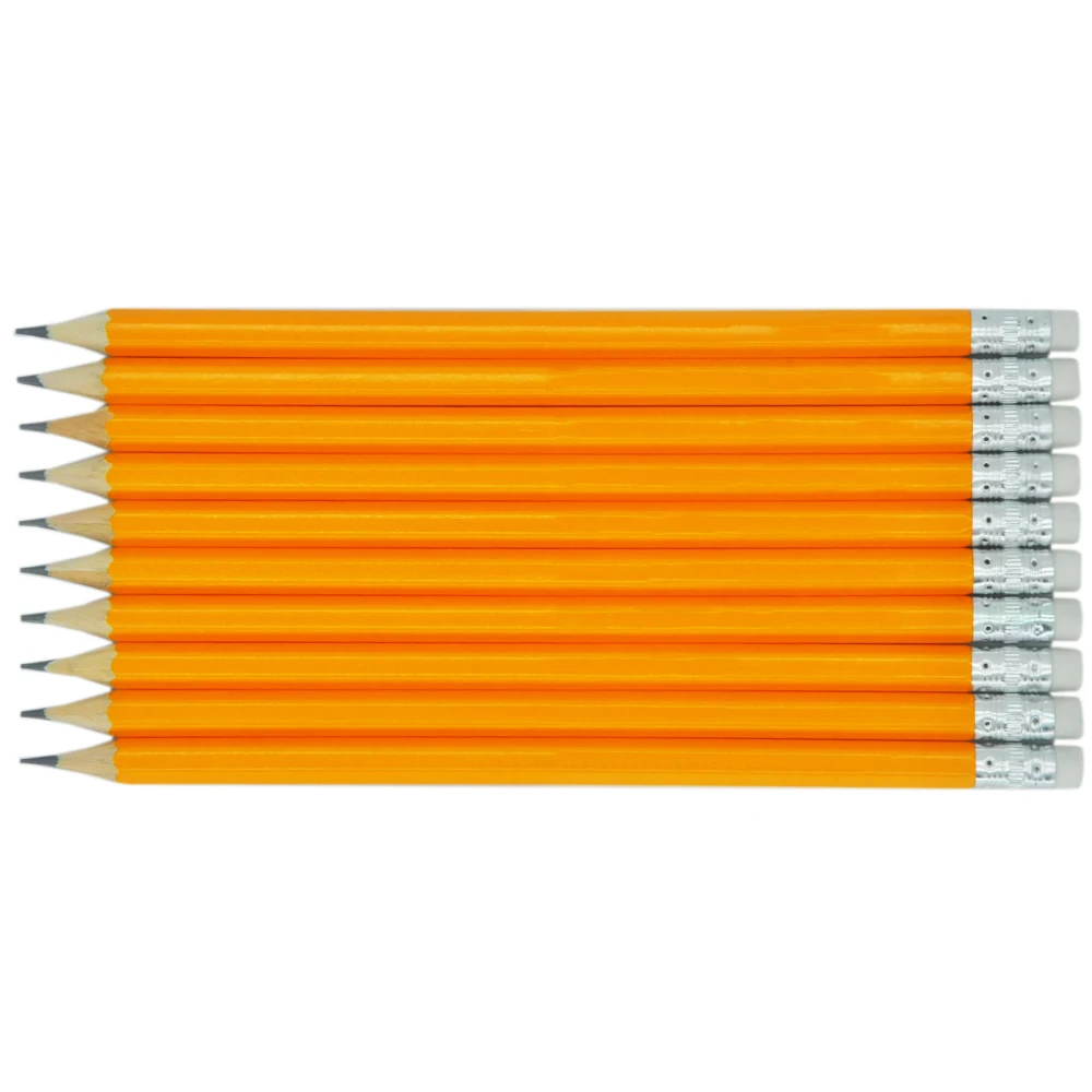 new arrival kawaii  black pencil with eraser cheap graphite pencil set top quality kids writing pencil