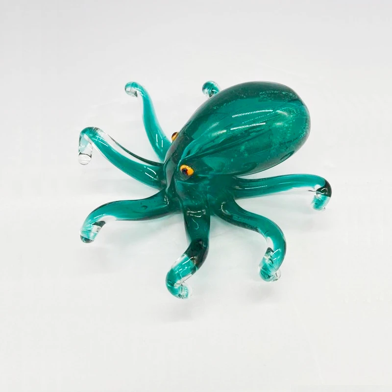 Hand Blown Glass Octopus Glass Sculpture Glass Gift