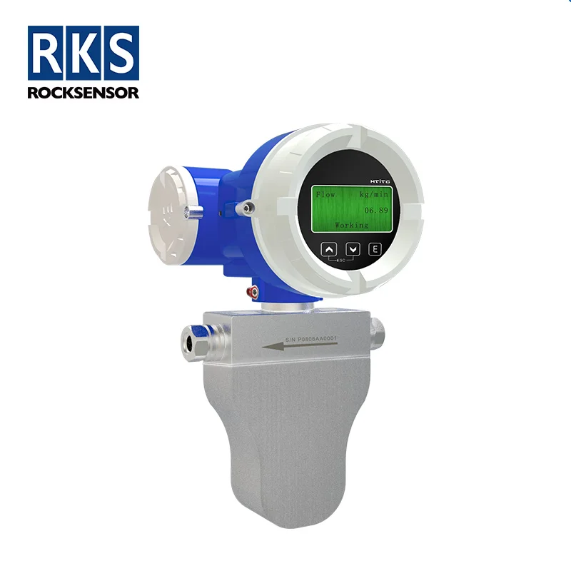 Coriolis mass flow meter with U shape sensor customized RKS manufacturer integrated