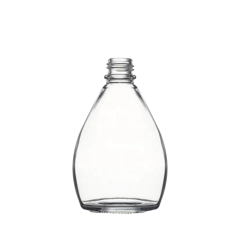 Berlin Packaging Water Drop Shape Coffee Tea Bottles 100ml 150ml Drink Juice Milk Beverage Wine Glass Flask Bottle
